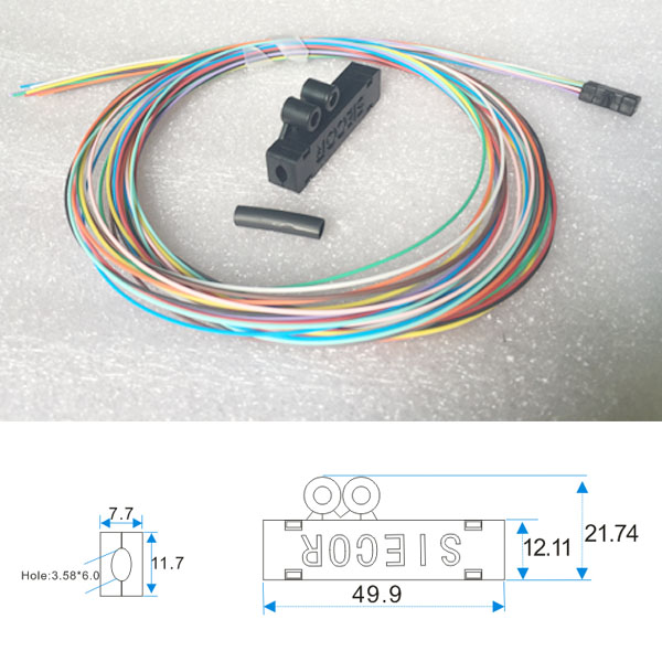 Buffer tube indoor and outdoor single fibres fan-out-kits 0.9mm